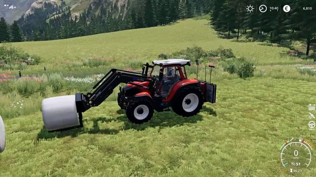 Making silage grass bales with @kedex | Animals on Erlengrat | Farming Simulator 19 | Episode 6 смотреть онлайн