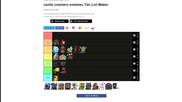 Castle Crashers Remastered - The Objectively Correct Enemy Tier List смотреть онлайн