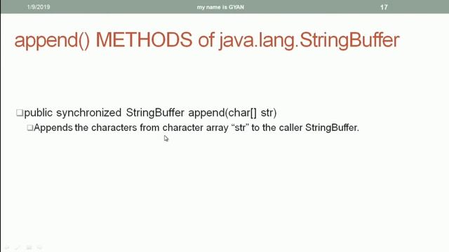 String API in Java | #33 | Various append() Methods of StringBuffer Class in Java смотреть онлайн