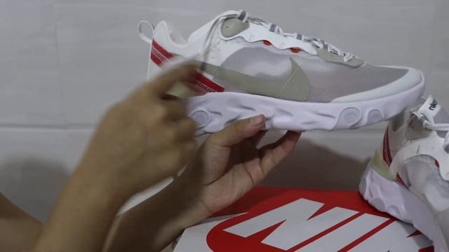Nike React Element 87 UC Sail Light Bone BEST Quality in Market! смотреть онлайн