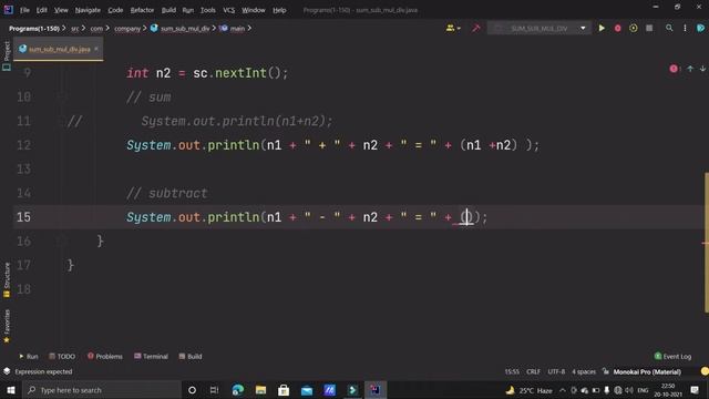 Write a Java Program to Print the Addition, Multiply, Subtract, Divide and Remainder of Two Numbers смотреть онлайн