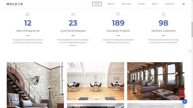 Molder - Interior Design Website Template TMT Keefe Cyrus смотреть онлайн