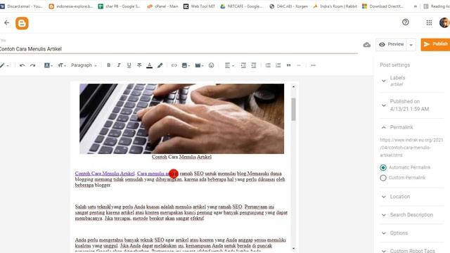 Cara Optimasi Artikel Website смотреть онлайн