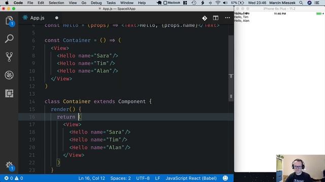 React Native Tutorial - Getting Started #7 - Write Class Component смотреть онлайн
