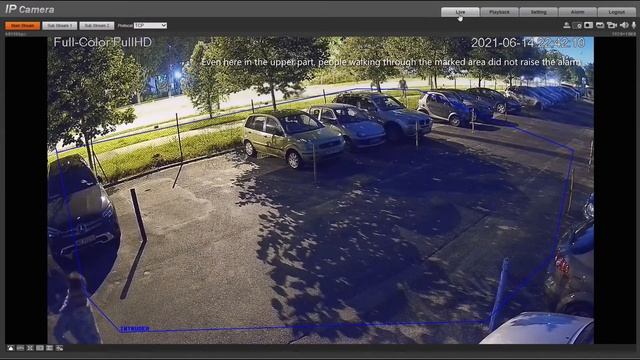 Dahua AI Loitering Detection using Full-Color IP camera смотреть онлайн
