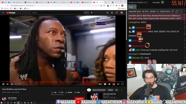 Hasanabi Reacts To Vince McMahon Says The N Word | WWE смотреть онлайн