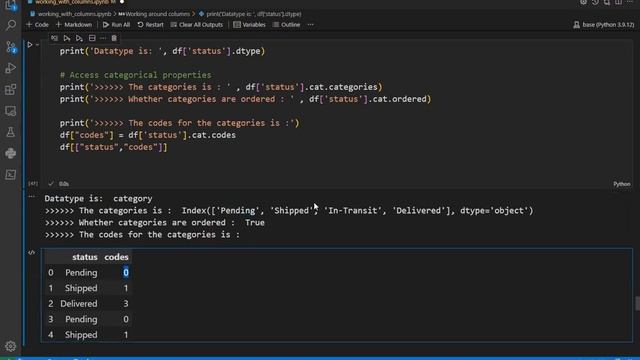 [07] Python Pandas Tutorial : Data Cleaning - Working with categorical data columns - Part6 смотреть онлайн