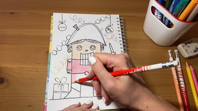 РИСУЕМ ЩЕЛКУНЧИКА | НОВОГОДНИЕ РИСУНКИ | УРОК РИСОВАНИЯ смотреть онлайн
