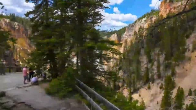 Grand Canyon of the Yellowstone - Yellowstone National Park - Hyperlapse смотреть онлайн