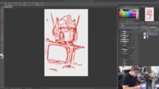 Фан арт Optimus Prime в Clip Studio Paint смотреть онлайн