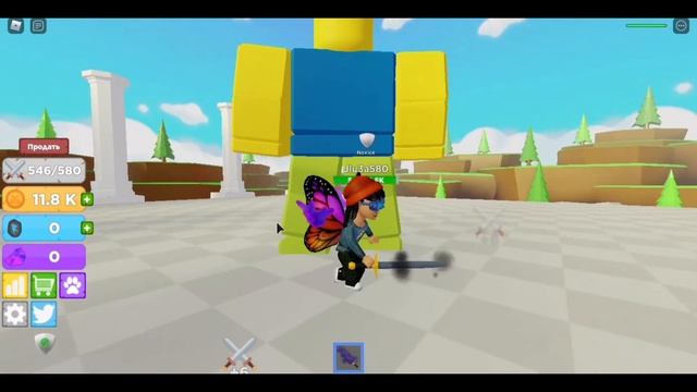 Играю в ROBLOX, Boss Fighting Simulator смотреть онлайн