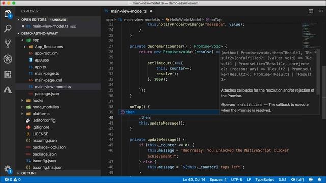 Async Await in NativeScript UPDATE смотреть онлайн