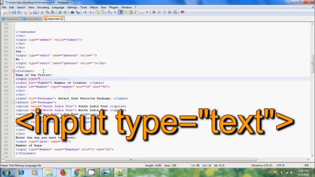HTML Tutorial-how to use fieldset and legend tags in html смотреть онлайн
