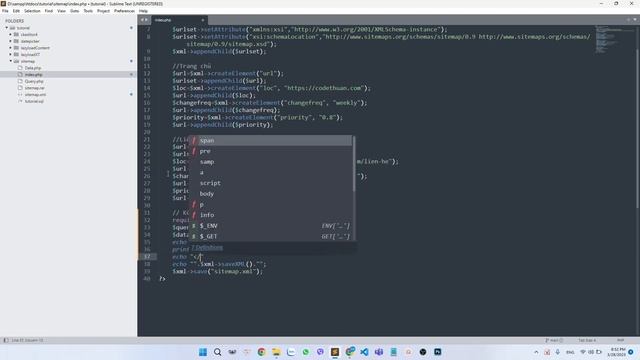 Tạo sitemap.xml cho website bằng PHP смотреть онлайн