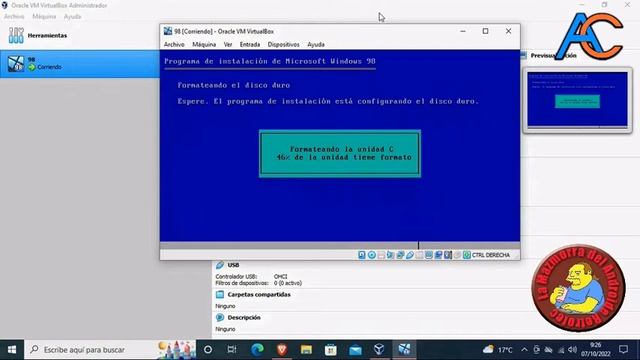 Instalación y configuración de Windows 98 en Virtualbox смотреть онлайн