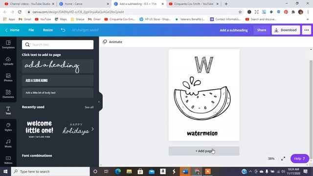 Activity Learning Sheets & Coloring Pages for Kids in Canva | Canva Tutorial for beginners смотреть онлайн