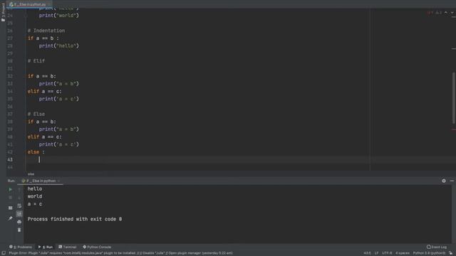 if .. elif .. else conditional statement in python with notes and example | Techie Programmer смотреть онлайн