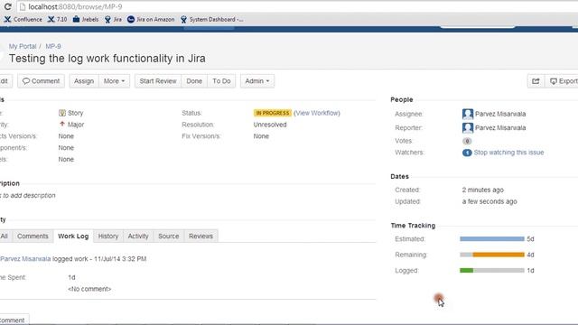 Time Tracking in Jira смотреть онлайн