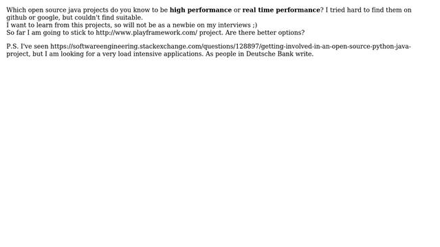 Software Engineering: High performance and/or real time java open source applications смотреть онлайн