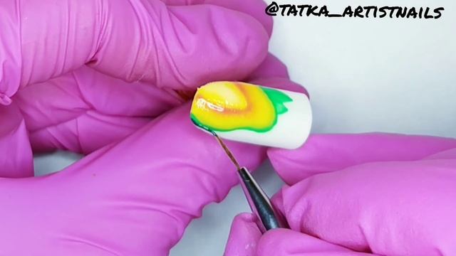#идеиманикюра #мкпошагово #ногтидизайн Идеи маникюра Сочная Папайя Для начинающих смотреть онлайн