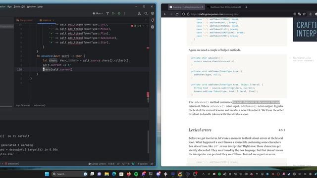 Crafting Interpreters... in RUST?! ? | Trying Out the New RustRover IDE and Building a Token Scanne смотреть онлайн