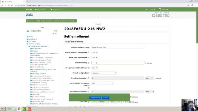 Guest Access in Moodle Course смотреть онлайн