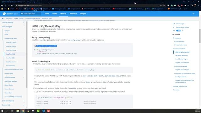 2- install docker on Redhat تسطيب دوكر смотреть онлайн