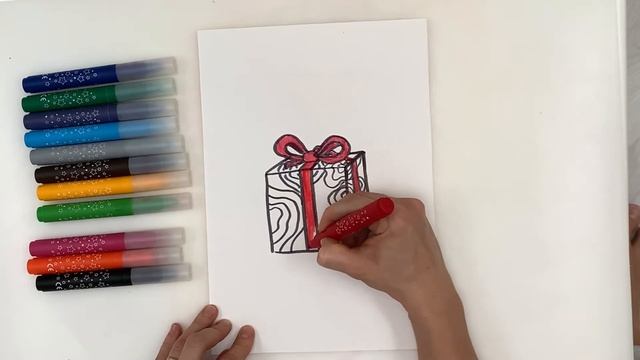 Как нарисовать подарок поэтапно. Рисуем коробку с подарком. Урок рисования для детей. Шаг за шагом смотреть онлайн