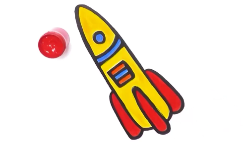 Как нарисовать ракету. Легкие рисунки смотреть онлайн