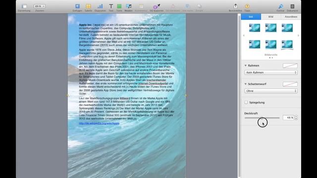 MAC: HINTERGRUNDBILD IN PAGES EINFÜGEN OHNE TEXTFELDER – BACKGROUND IN PAGES – HOWTO смотреть онлайн