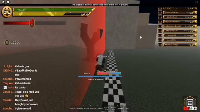 Steel Ball Run LIVE | Your Bizarre Adventure Roblox смотреть онлайн