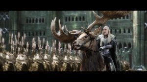 Битва между эльфами и гномами возле Одинокой Горы  Вырезанная сцена  Хоббит  Битва Пяти Воинств