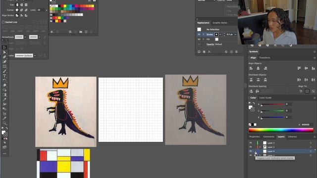 How to make a PIXEL GRID | Illustrator смотреть онлайн