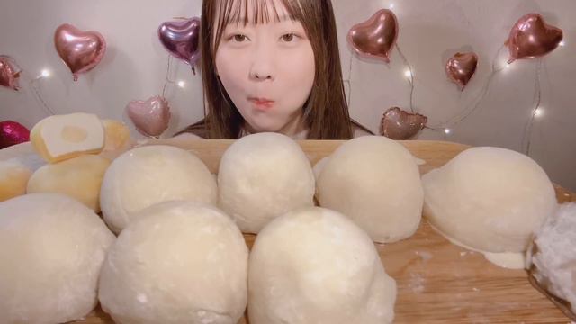 ASMR Homemade Mochi Ice Cream【Mukbang/ Eating Sounds】【English subtitles】 смотреть онлайн
