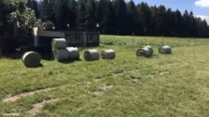 Мини рулонный пресс подборщик CAEB для мотоблока