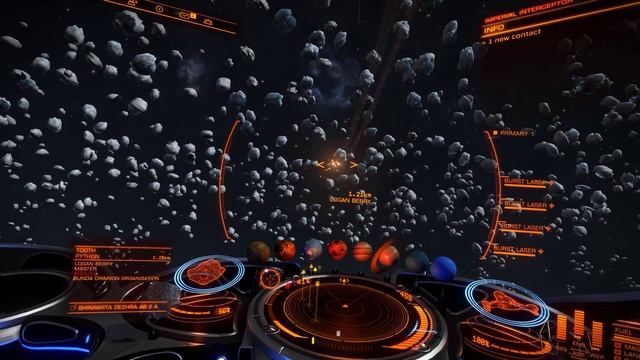 Elite Dangerous - Imperial Clipper with inertial impact burst lasers смотреть онлайн