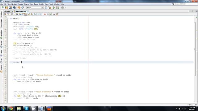 BeginnersCpp.com- Episode 48 -- Vector vs list, Iterator comparison, insert смотреть онлайн