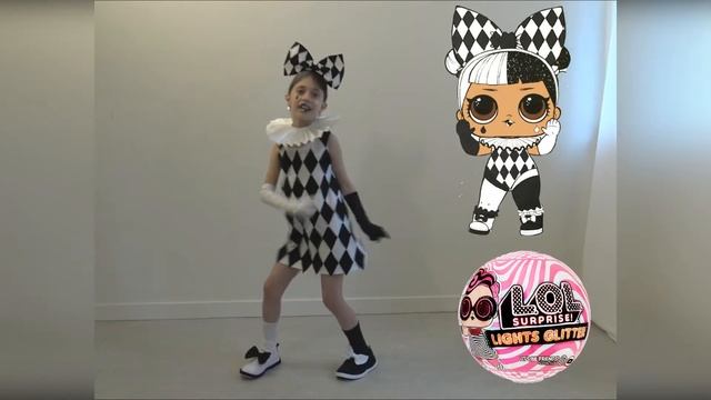 Куклы #лол в реальной жизни. LOL Арлекин Harlequin Girl Lights Glitter. LOL Косплей. смотреть онлайн