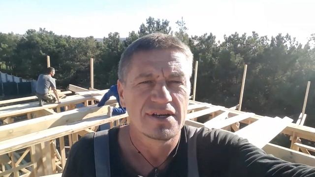 Перекрытие второго этажа под монтаж вальмовой стропильной системы смотреть онлайн