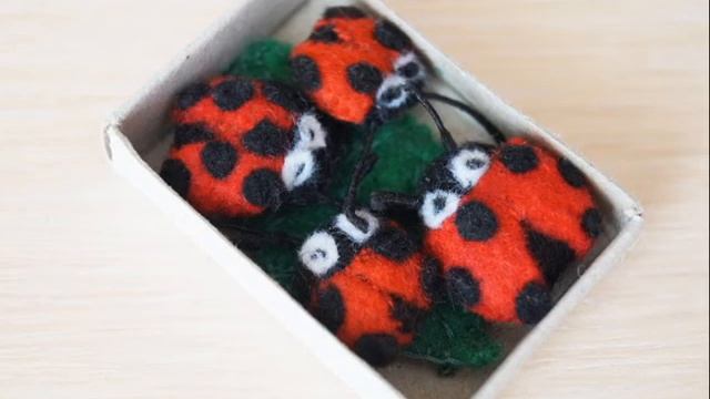 Божьи коровки в спичечном коробке / Поделки из спичечных коробков для детей своими руками смотреть онлайн
