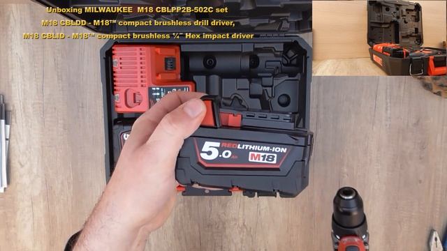 Unboxing MILWAUKEE  M18 CBLPP2B 502C Set 5.0 (Ah) M18 FUEL Brushless  - Bob The Tool Man