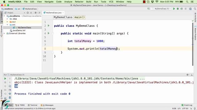Java VARIABLES and DATA TYPES example Part-2. Java Tutorial for Beginners #2.2 смотреть онлайн
