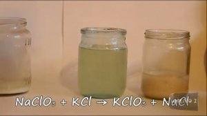 Получение хлората калия  бертолетовой соли из отбеливателя химия 720p