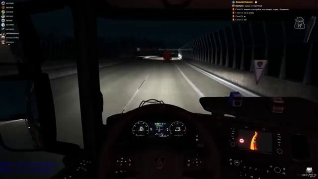? Стрим! Ночной конвой по дорогам Euro Truck Simulator 2 ВТК Bears ? смотреть онлайн