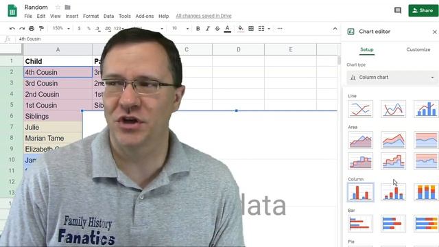 Quickly Create a Small Family Tree for DNA Research Using Google Sheets смотреть онлайн