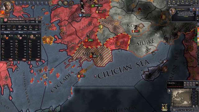 Crusader kings 2. Возрождение Римской Империи за Никею: Часть 1. смотреть онлайн