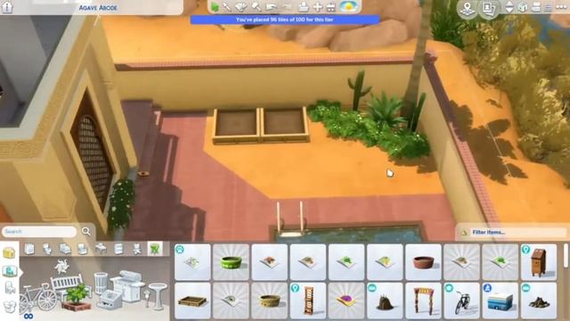 COURTYARD OASIS TINY HOME // The Sims 4 Speed Build смотреть онлайн