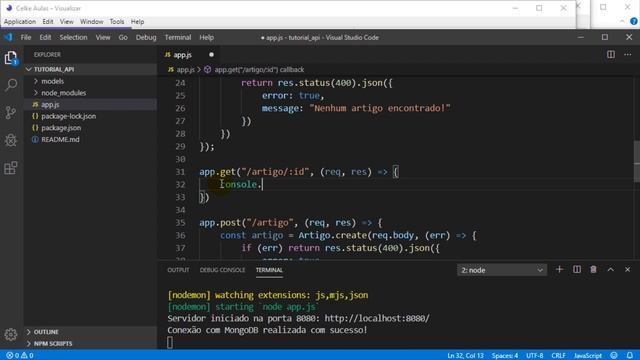 Node.js #19 - Como criar o visualizar com Node.js na API - Parte 4 смотреть онлайн