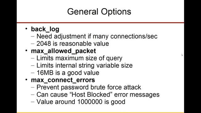 Optimizing MySQL Configuration смотреть онлайн