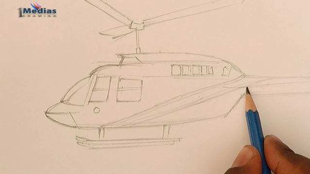 How to Draw Helicopter Step by Step (Very Easy) смотреть онлайн